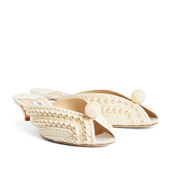 Jimmy Choo Women's Samantha Pearl Kitten Heel - Picture 3 of 16